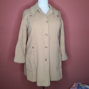 Camel Vintage Classic 100% Wool P-Coat